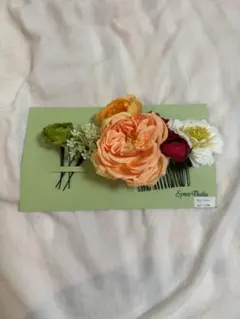 成人式 髪飾り 造花 4点セット