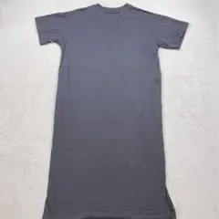 UNIQLO ロングTシャツ グレー ワンピ丈 オーバーサイズ 無地