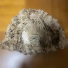 HONEY'S ラビットファー ベージュキャップ