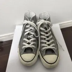 CONVERSE ALLSTAR コンバース　グレーハイカットスニーカー　24㎝