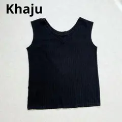 Khaju カージュ ノースリーブトップス ブラックのサムネイル
