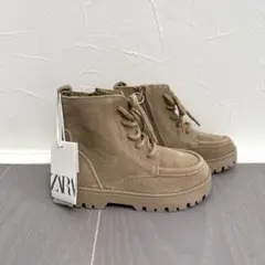 【新品未使用】ZARA キッズ ブーツ ベージュ