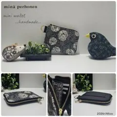 new❤︎一般販売】⚮̈ ミナペルホネン rosy ロージー◇布製ハーフ財布