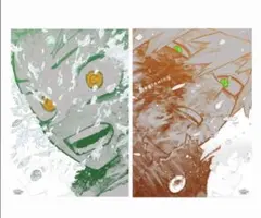 ヒロアカ原画展 A2アートポスターThe Beginning 緑谷出久 爆豪勝己