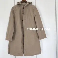 極美品　コムサイズム　撥水　ナイロン フード付きコート　メンズ　アウター