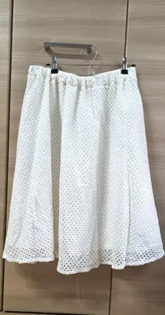 【Honeys】CINEMA CLUB　 ホワイト フレアスカート