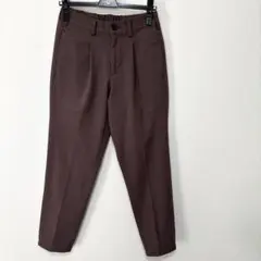 JUNRED ストレッチ　イージー　スリム　テーパード パンツ ブラウン Sのサムネイル
