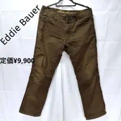 Eddie Bauer チェック柄裏起毛チノパンツオールコットン定価¥9,900