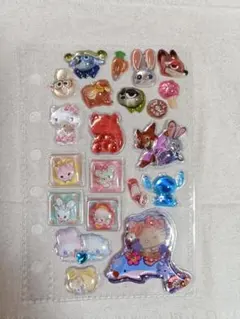 シール帳　おすそわけ　ボンドロ　プチドロ　スイマー立体シール　光るシールなど