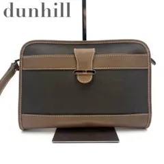 美品✨ dunhill ダンヒル クラッチバッグ セカンドバッグ 金具 ロゴ