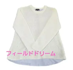 【未着用】フィールドドリーム　ニットドッキングブラウス