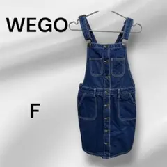 WEGO デニムサロペット ／ジャンパースカートF