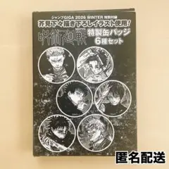 匿名配送】呪術廻戦缶バッジ6種セット ジャンプGIGA 2026 winter