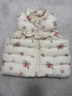 花柄ダウンベスト 80cm 12-18ヶ月 美品GAPベビーベスト12-18ヶ月