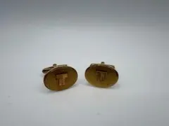 ランバン LANVIN カフス ゴールド系 トップ1.3cm×1.3cm メンズのサムネイル