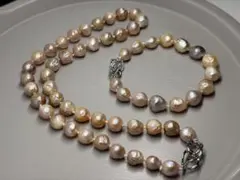 ✨淡水バロックパールのネックレス＆ブレスレットセットです。