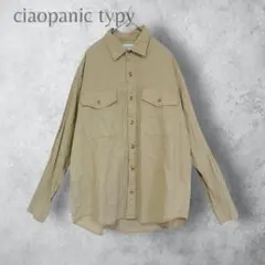 【cisopanic typy チャオパニック】　コットンリネンシャツ　長袖
