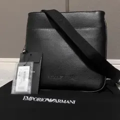未使用タグ付き！エンポリオアルマーニ［ショルダーバッグ］サコッシュ　ブラック