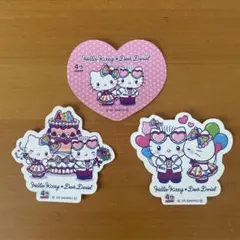 ハローキティ・ダニエル 4周年記念ステッカーセット