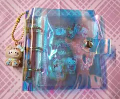 シール帳完成品☆チャーム付き B8サイズオーロラバインダー