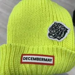 【美品】DECEMBERAY 蛍光イエロービーニー　定価11000円