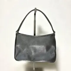 マリクレール　シルバー 光沢 ハンドバック　パーティーバック