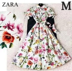 美品】フォクシー フロントボタンワンピース ミモレ丈フレア Aライン 