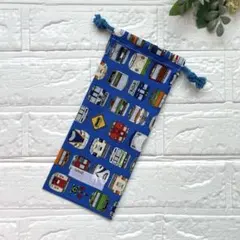 給食袋 お箸袋 ハンドメイド 電車 正面⑥