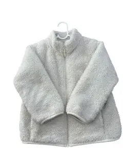 ホワイト フリースジャケット