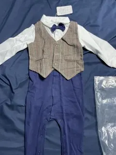 giminuo 18M チェック柄ベストロンパース