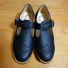 パンジー ウイングチップ 軽量 Tストラップ シューズ コンフォートシューズのサムネイル