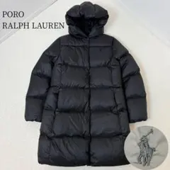 ✨未使用級✨　ポロラルフローレン　ダウンコート　ブラック　ポニー刺繍　Sサイズ