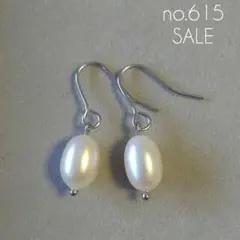 SALE•no.615✺天然淡水パール♢フックピアス•サージカルステンレス生地