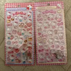 正規品　サンリオ第二弾ハローキティ2種類ボンボンドロップシール 2枚セット