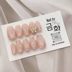 No.72 ネイルチップ　韓国ネイル　ワンホンネイル　うるつやネイル