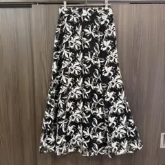 マーキュリーデュオ チュール刺繍スカート