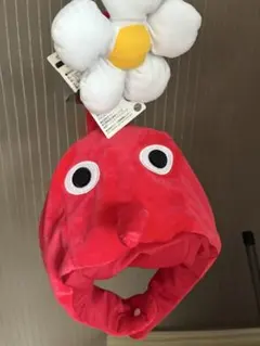ピクミンなりきり帽子　赤ピクミン　新品 かぶりもの コスプレ　ハロウィン