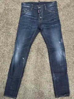 DSQUARED2 ヴィンテージ　ブルーダメージデニム 46