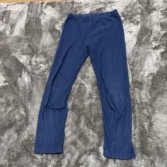 ネイビー フリース　キッズレギンス 100cm