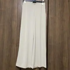 UNIQLO クレープジャージーストレートパンツ ナチュラル M標準丈