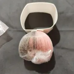 BJD ウィッグ 6-7インチ GW25-035 ピンク×ダークグレー 幼SD
