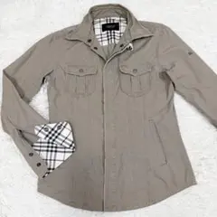 BURBERRY ジャケット ノバチェック　ホースロゴ　刺繍　ダメージ加工