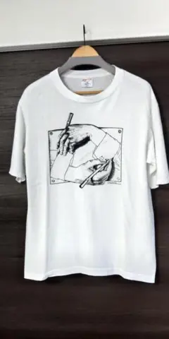 MC ESCHER Tシャツ USA製 ヴィンテージ 描く手　エッシャー