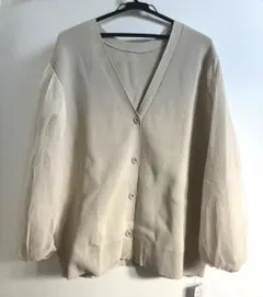 新品mystic1＊ベージュ バルーンスリーブ カーディガン