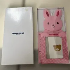 MIKI HOUSE ミキハウス うさぎ フォトフレーム付き身長計 ピンク