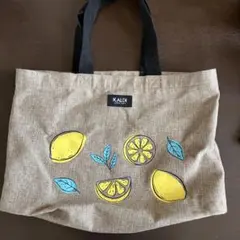 KALDI レモン柄 トートバッグ
