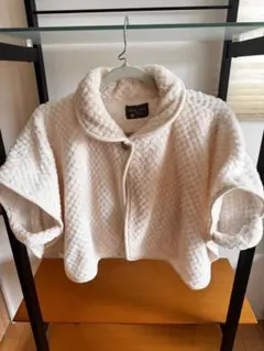 Lämmin tunte ホワイトショート丈ジャケット