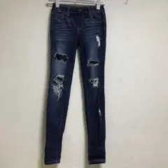 【CELLO】レディースデニムズタボロusedダメージ加工ジーンズ