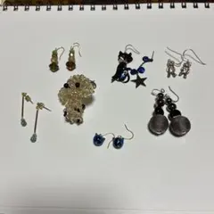 ピアスいろいろとビーズのワンちゃん