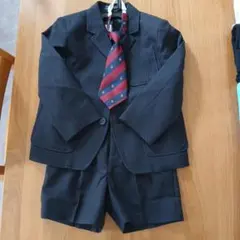 子供用ネイビー スーツ 120cm ネクタイ付き